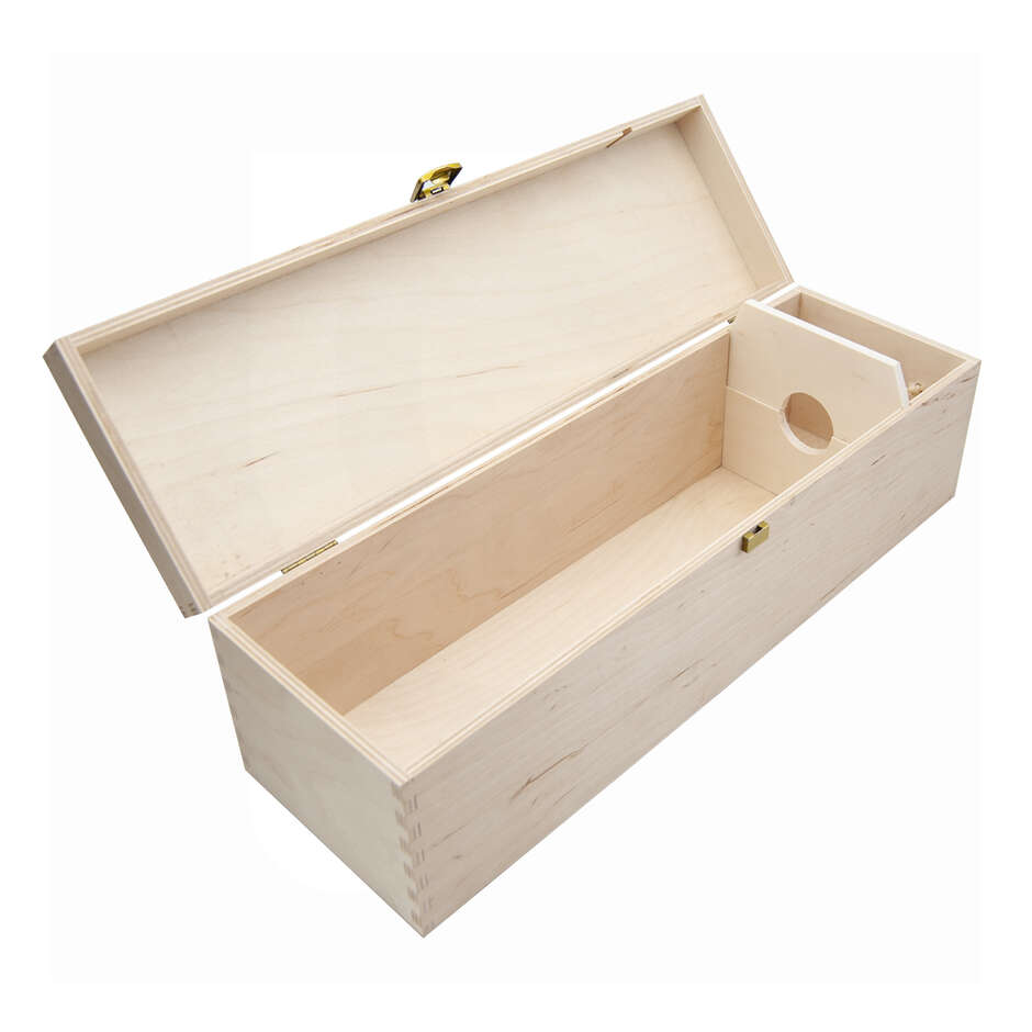 Boîte en bois pour bouteille Magnum 1,5 L (1 pièce)